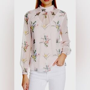 Ted Baker | Pink Floral Blouse | Size US 10
